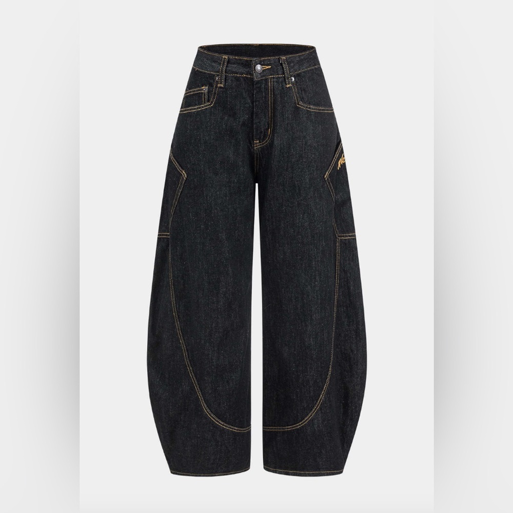 Micas Fitted Barrel Jeans (L)